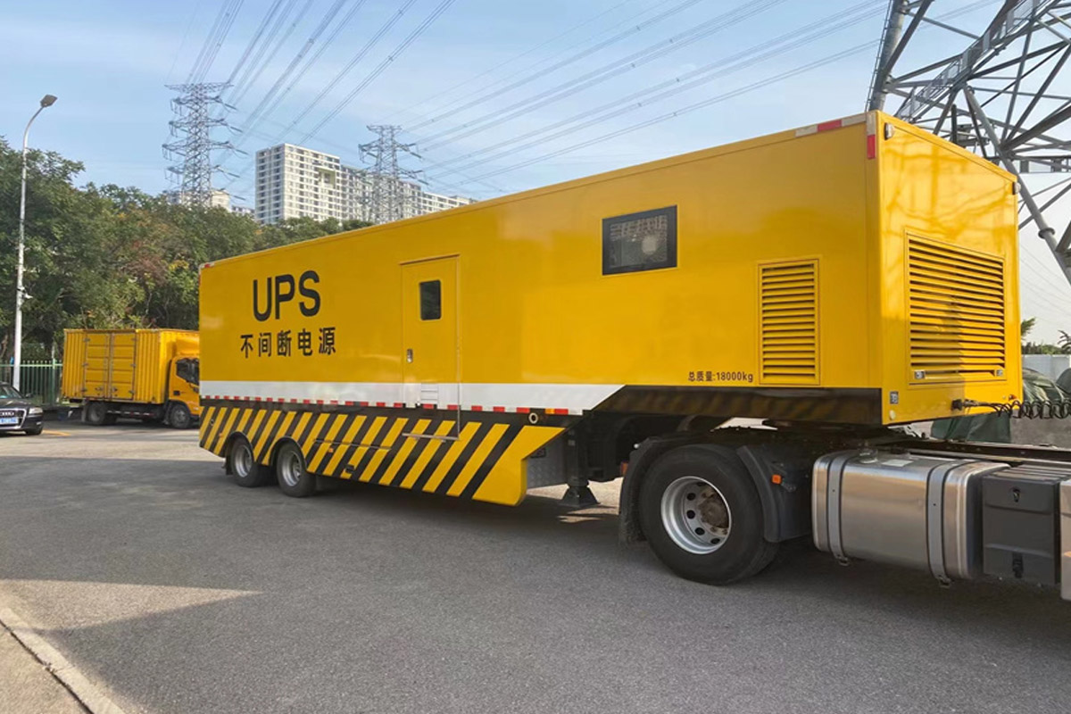 铜陵发电机租赁施工现场